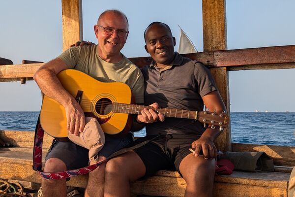 Sandrib med gitar
