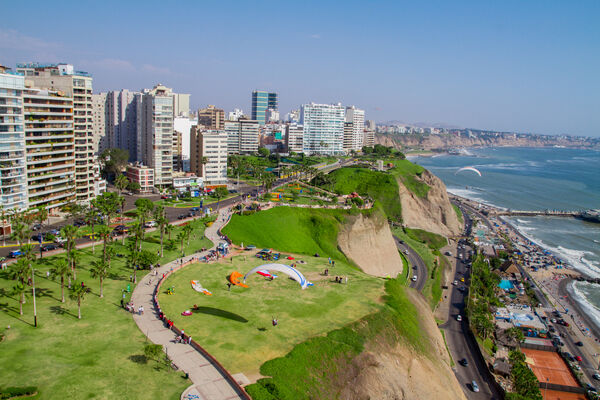 Aerial Shot Of Lima City Perushutterstock 128327462