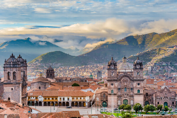 Peru Morning Sun Rising At Plaza De Armas Cusco City Shutterstock 325395509