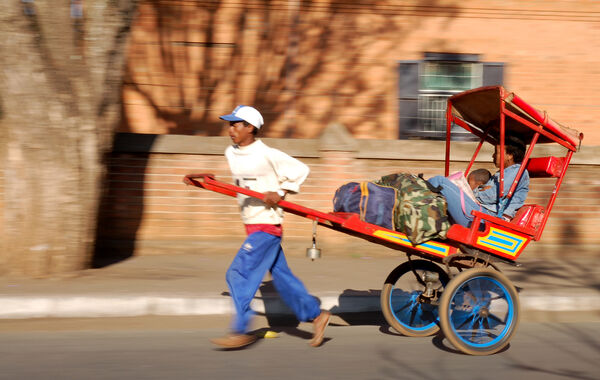 Pousse-pousse i Antsirabe