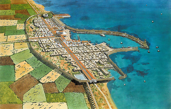 Caesarea Ved Havet Rekonstruksjon