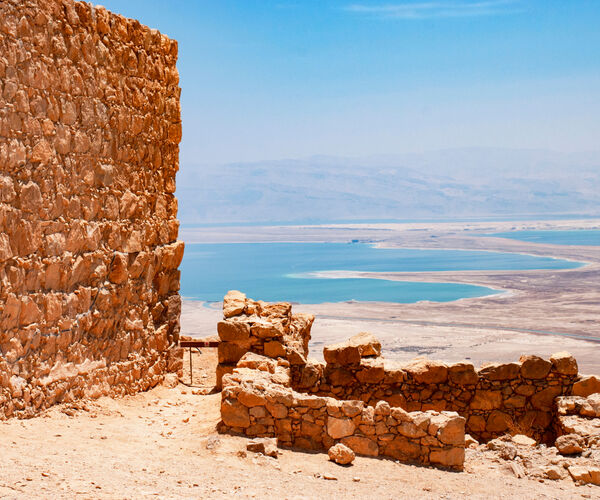 View from Masada Dead sea
