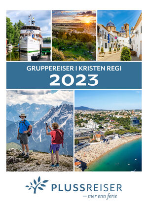 Reisekatalog Plussreiser 2023 pages enkeltsider 1 Forside