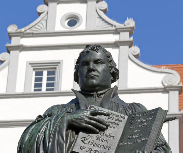 Lutherstatuen i Wittenberg