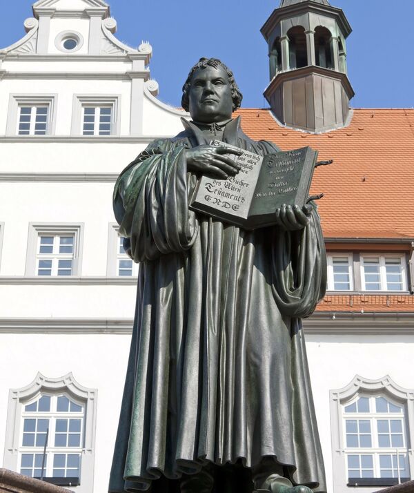 Lutherstatuen i Wittenberg