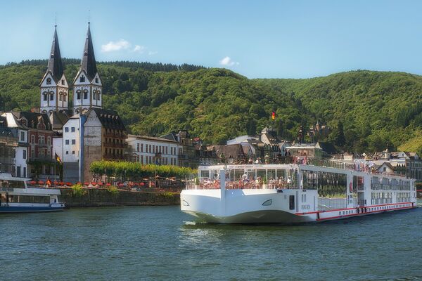 Båt på Rhinen