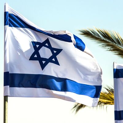 Flagg Israel 4 lysere